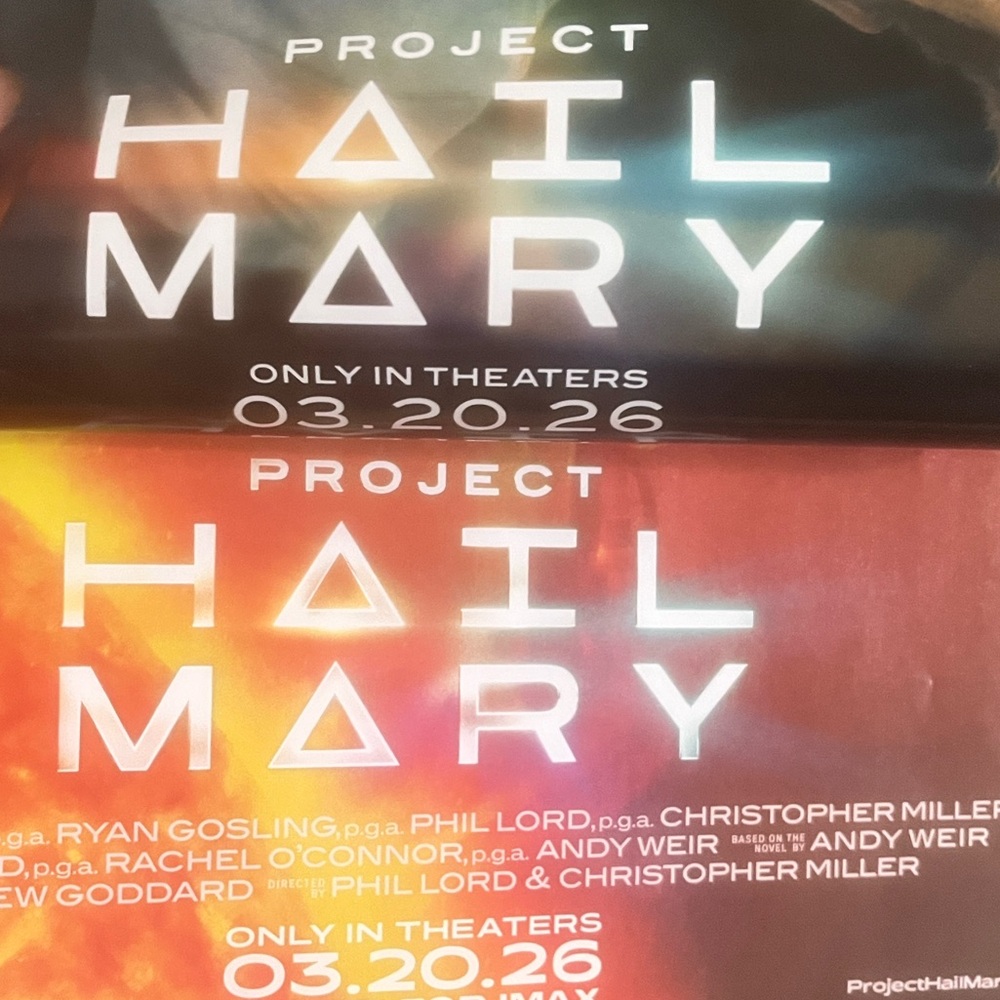 Project Hail Mary BOTH Movie Posters 11.5x17 Ryan Gosling Andy Weir - Picture 5 of 12